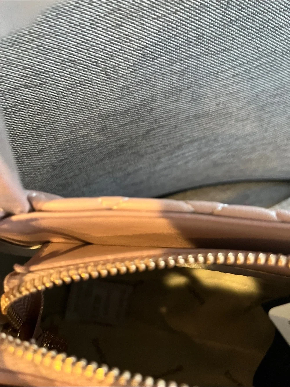 bebe Quilted Mini Satchel in Dusty Pink